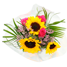 Boeket zonnebloemen duo